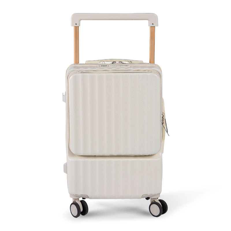 Sgg Trolley Buggage avec cinq roues, grande capacité, ouverture avant, bagages de voyage robustes, silencieux et à la mode