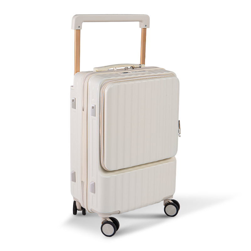 Sgg Trolley Buggage avec cinq roues, grande capacité, ouverture avant, bagages de voyage robustes, silencieux et à la mode