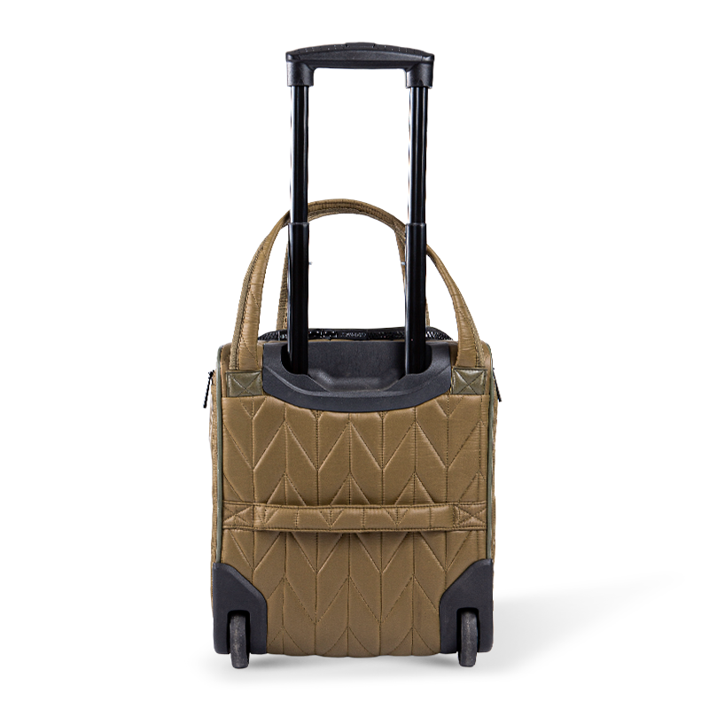 Ensemble de bagages en nylon à parachute matelassé en forme de V