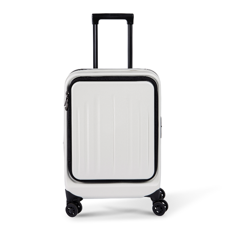 Blanc dure des bagages à main extensibles durs