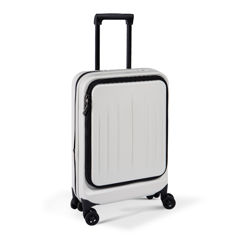 Blanc dure des bagages à main extensibles durs