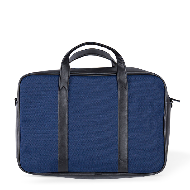 Misportation classique en cuir - nylon et coton avec accents en cuir - bleu