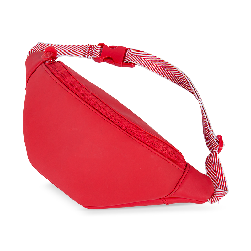 Sac à taille croisée rouge classique